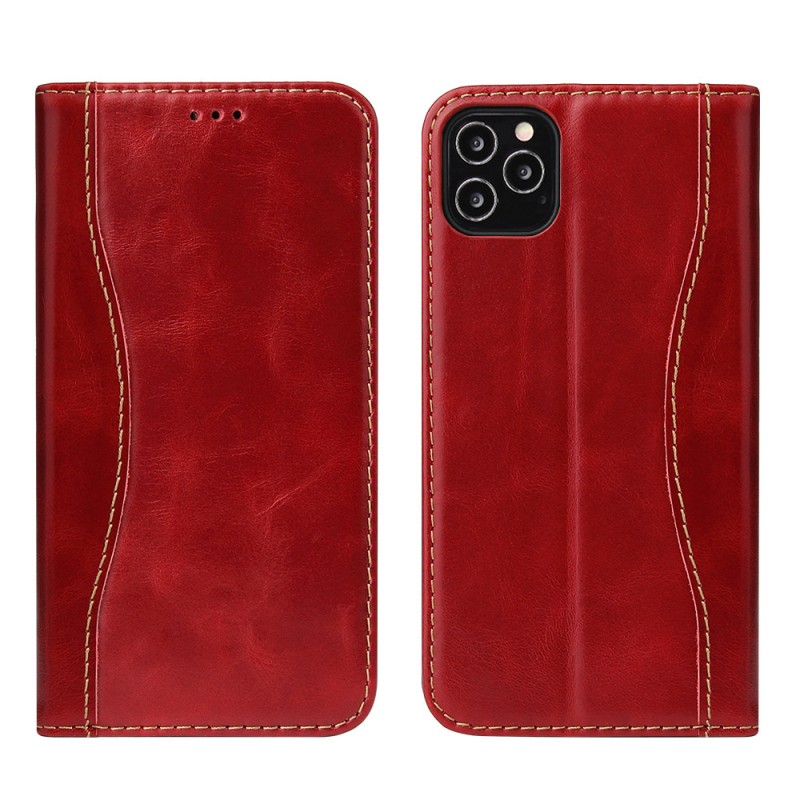 Genuine Leather Wallet-style Flip iPhone Case